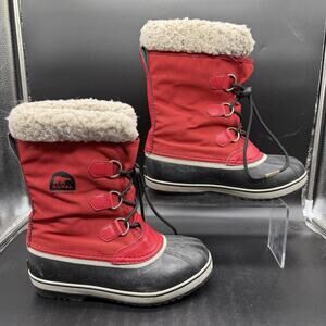 Sorel Women’s Size 6 Yoot Pac Nylon Snow Boots NY1879-675 Red